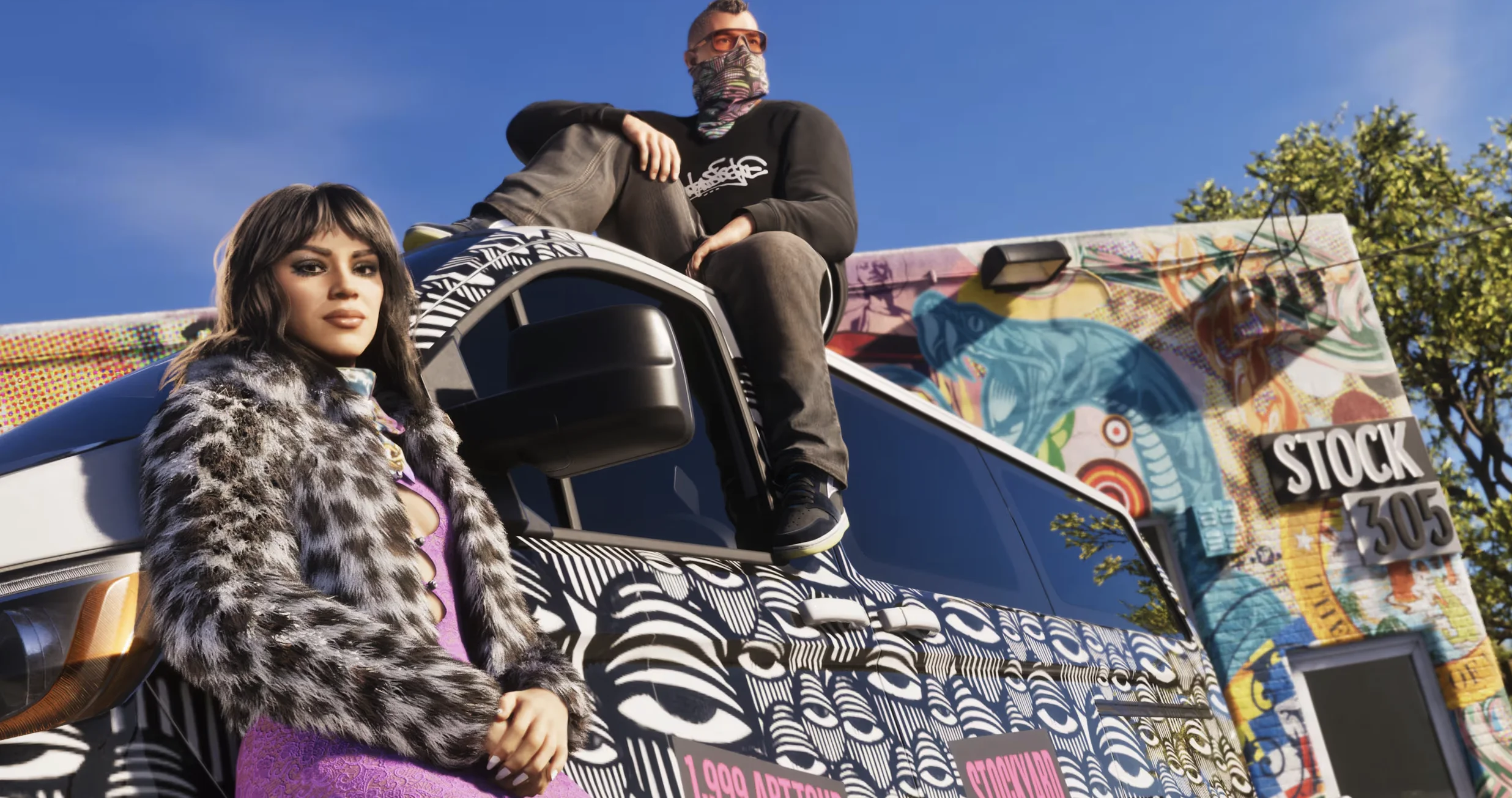 GTA 6 Ultimate Sürüm ile özel tasarım kıyafetlerin yer aldığı Stock 305 mağazası.